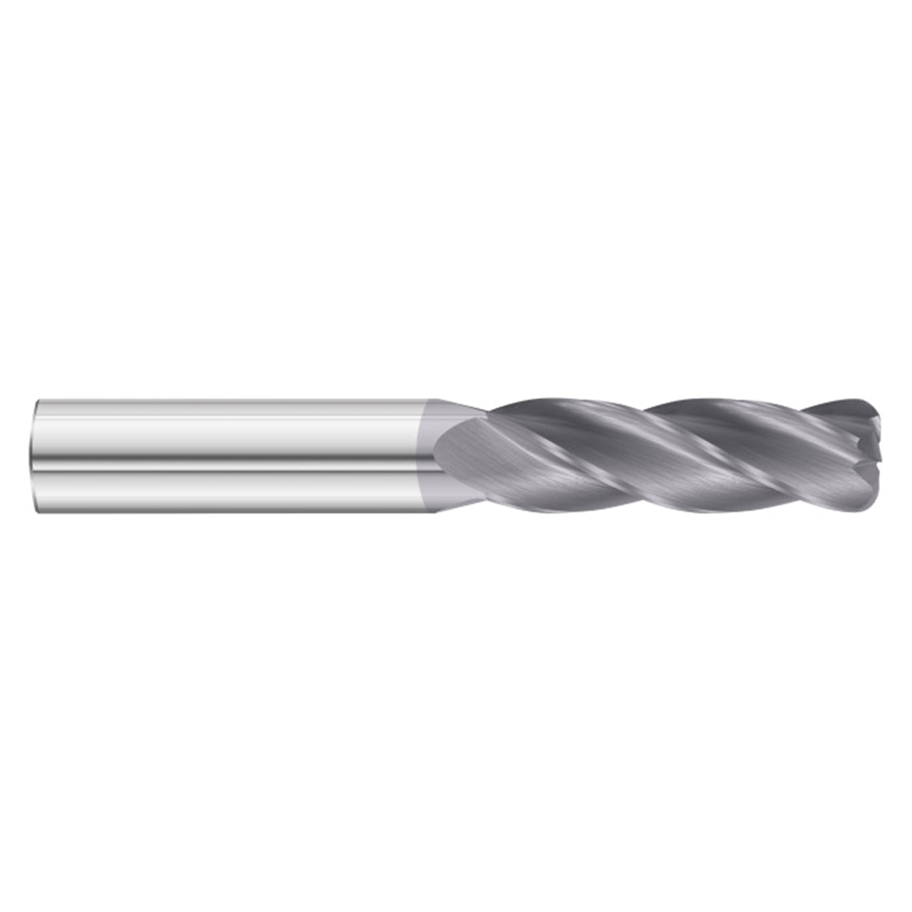 Fullerton Tool 91295 | 0.315" Diameter x 0.315" Shank x 2.992" OAL x 0.079" Radius 4 Flute TiAlN Coated Corner Radius End Mill