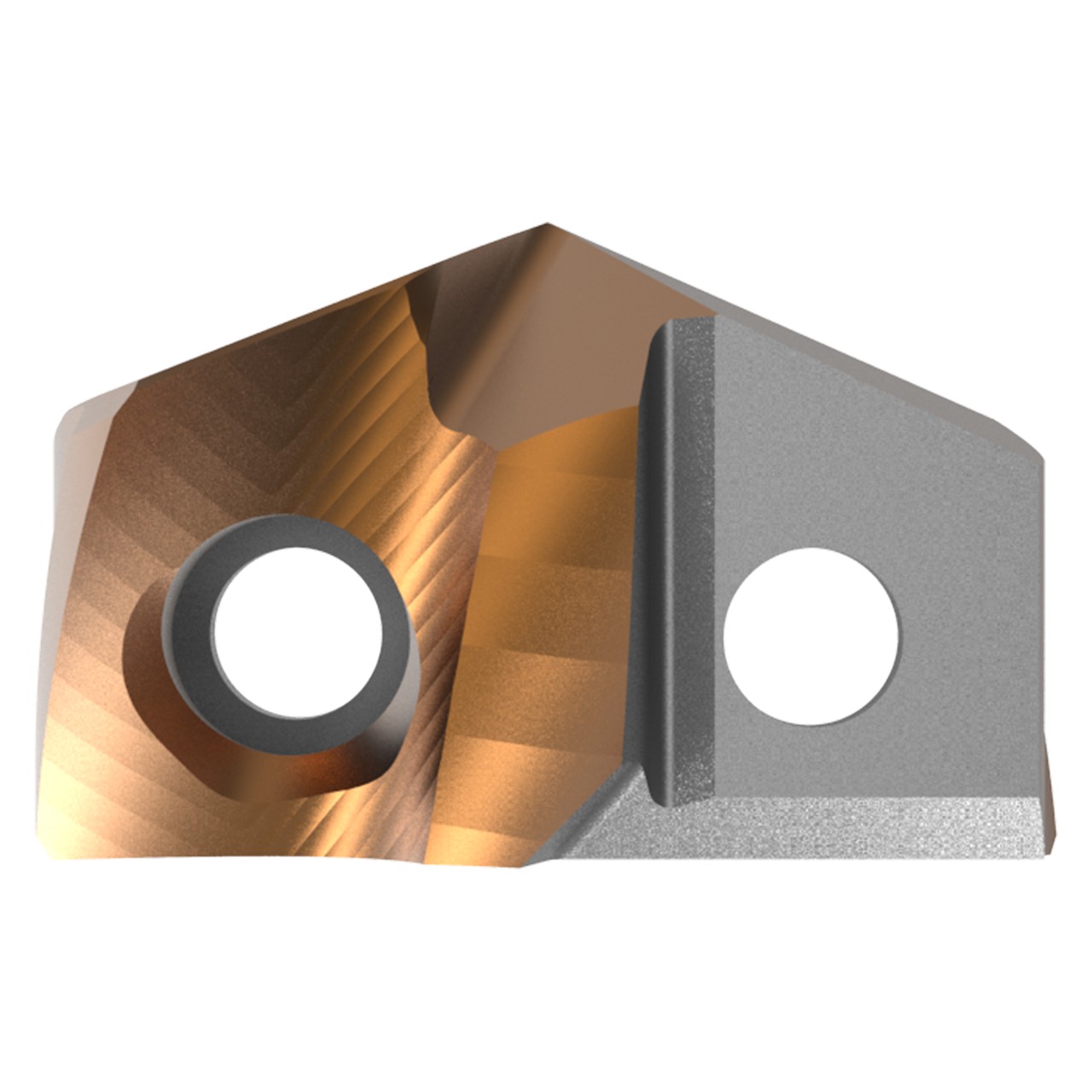 Allied Machine and Engineering 7C218P-0023LR | GEN3SYS XT 23/32" Diameter x 140 Degree Included Angle AM300 Coated Carbide 18 Series Spade Drill Insert