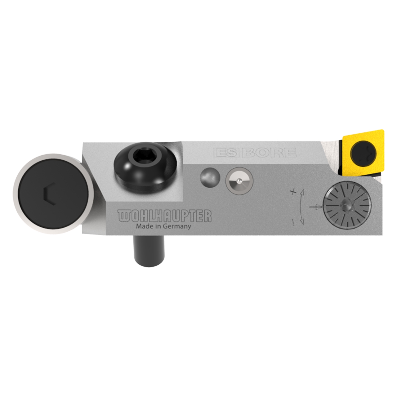 Allied Machine and Engineering 346036 | Wohlhaupter 28.00mm Minimum Diameter x 2.185" Working Length x 90 Degree Approach Angle ES-Bore Analog Finishing Cartridge