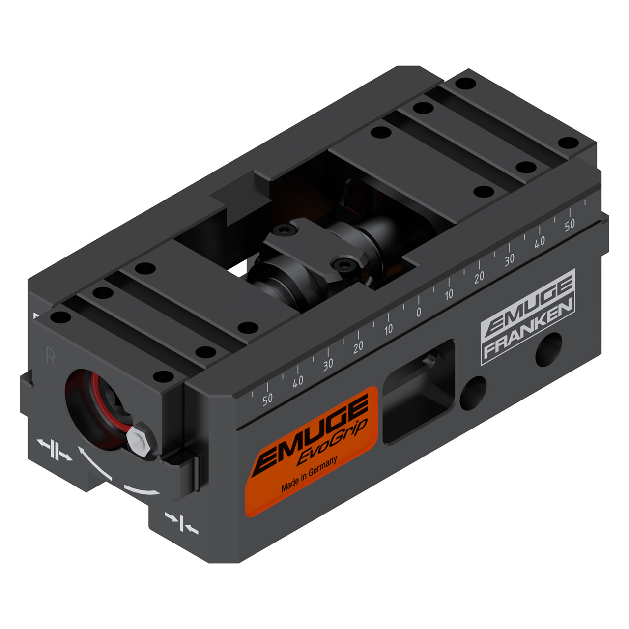 Emuge EvoGrip SEG1079.4232 | 70.00mm Width x 130.00mm Length x 48.00mm Height Steel Centering Vise Base Unit