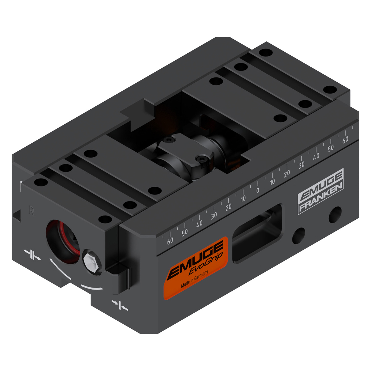 Emuge EvoGrip SEG1079.4243 | 100.00mm Width x 150.00mm Length x 58.00mm Height Steel Centering Vise Base Unit