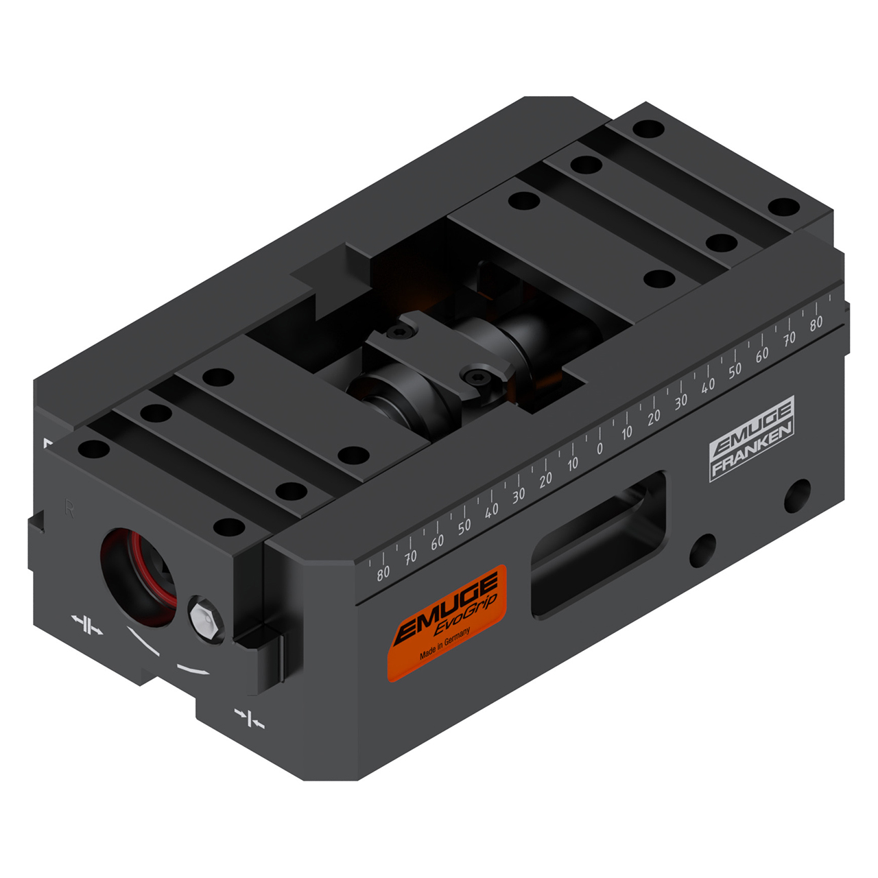 Emuge EvoGrip SEG1079.4248 | 120.00mm Width x 200.00mm Length x 70.00mm Height Steel Centering Vise Base Unit