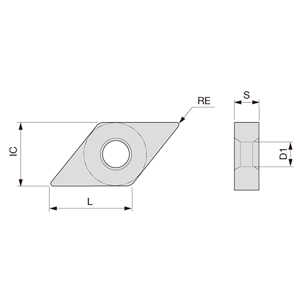 Tungaloy 6966163 | DNMG 332E PM T9215 3/8" Circle Diameter x 0.187" Thickness x 0.457" Edge Length x 0.032" Radius Ti-compound+Al2O3+TiN Coated Carbide Turning Insert