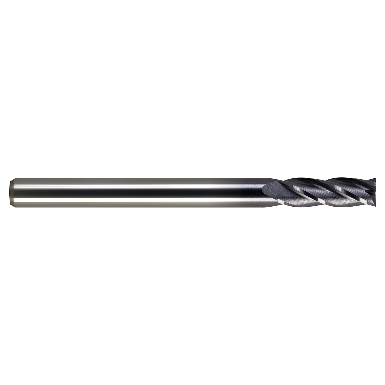 M.A. Ford 11125000A | 1/4" Diameter x 1/4" Shank x 3/4" LOC x 2-1/2" OAL x 30 Degree Helix Angle 4 Flute ALtima Coated Carbide 111 Square End Mill