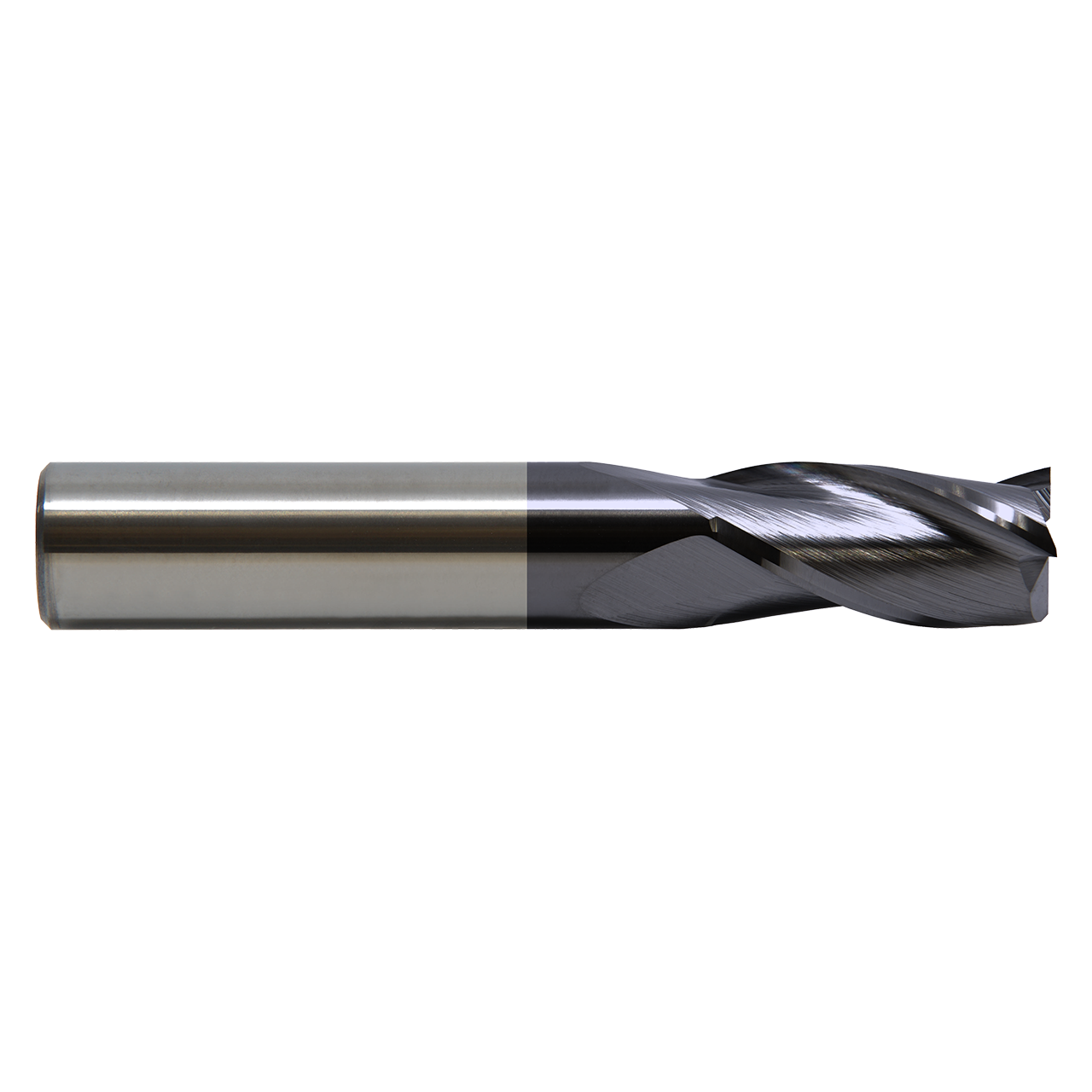 M A Ford 11637500A | 3/8" Diameter x 3/8" Shank x 1.000" LOC x 2.500" OAL x 30 Degree Helix Angle 3 Flute ALtima Coated Carbide Square End Mill