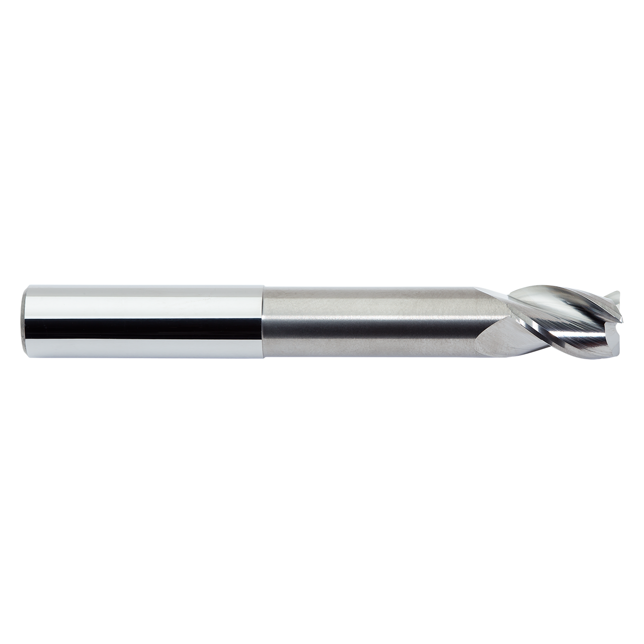 M.A. Ford 13837503NR.030 | 3/8" Diameter x 3/8" Shank x 5/8" LOC x 2-1/8" Neck Length x 4.000" OAL x 0.030" Radius x 36 Degree Helix Angle 3 Flute Uncoated Carbide 138N Corner Radius End Mill