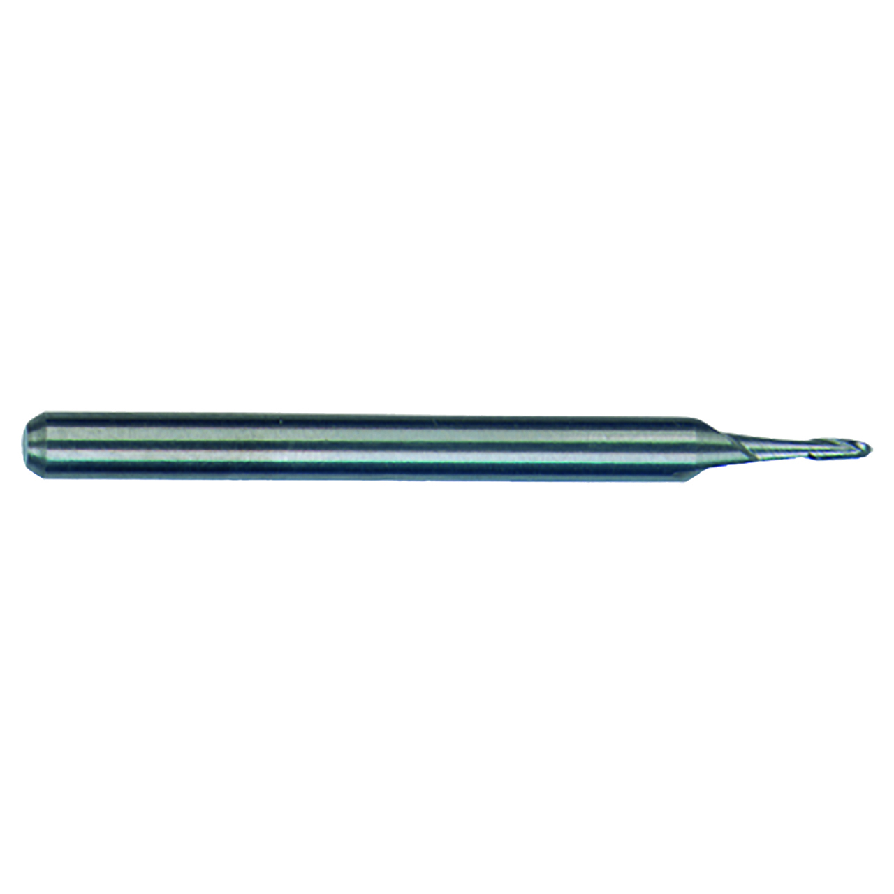 M.A. Ford 15010010 | 0.100" Diameter x 1/8" Shank x 0.300" LOC x 1-1/2" OAL x 30 Degree Helix Angle 2 Flute Uncoated Carbide 150 Ball Nose End Mill