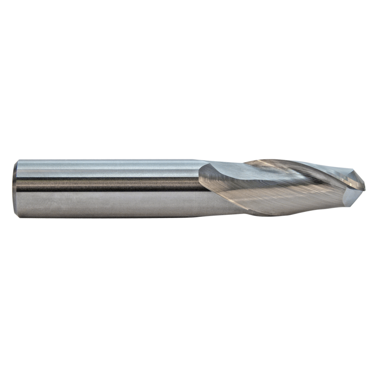 M.A. Ford 15015620 | 5/32" Diameter x 3/16" Shank x 1/2" LOC x 2.000" OAL x 5/64" Radius x 30 Degree Helix Angle 2 Flute Uncoated Carbide 150 Ball Nose End Mill