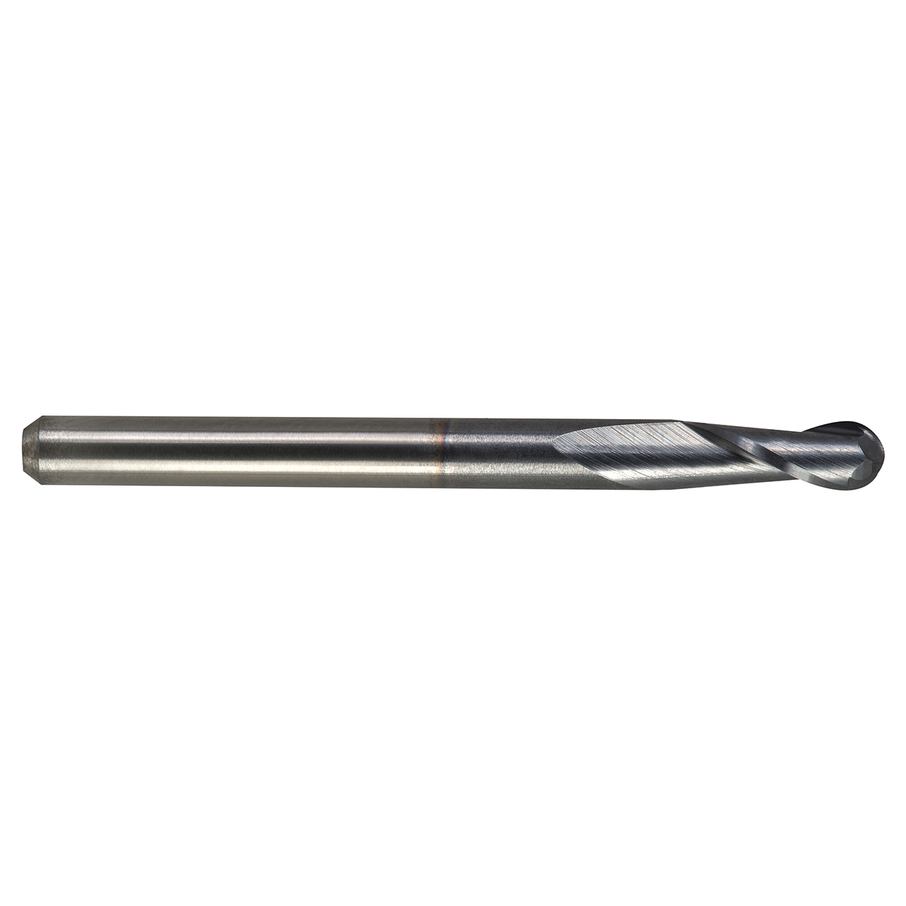 M.A. Ford 15025000C | 1/4" Diameter x 1/4" Shank x 3/4" LOC x 2-1/2" OAL x 1/8" Radius x 30 Degree Helix Angle 2 Flute TiCN Coated Carbide 150 Ball Nose End Mill