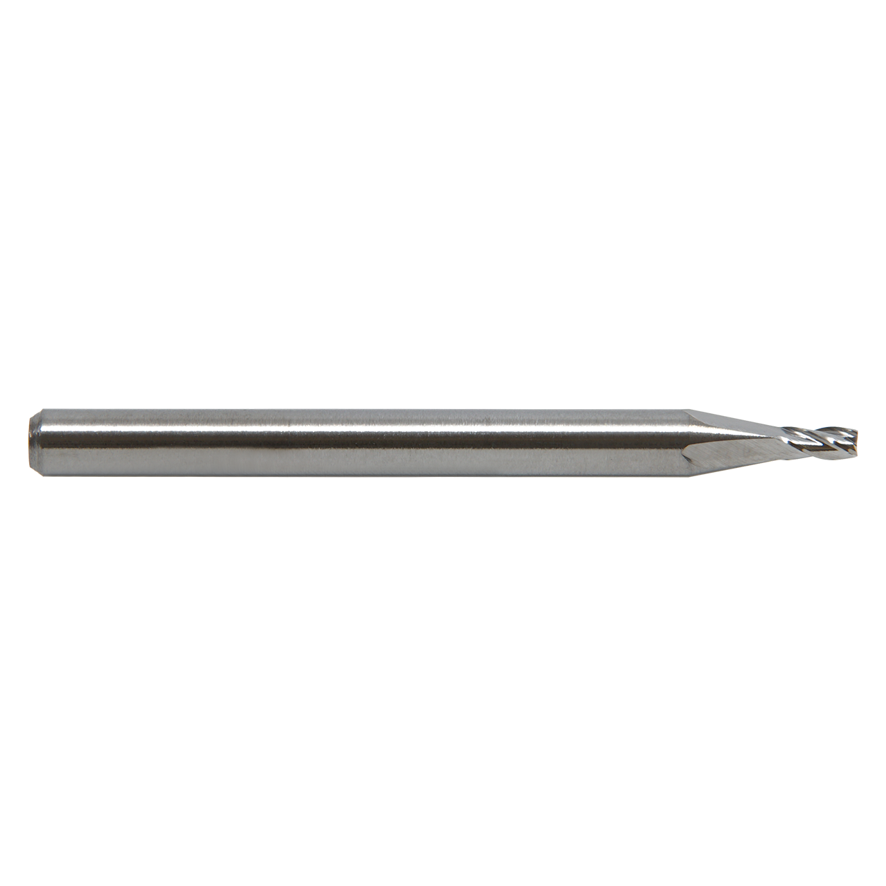 M.A. Ford 16302500 | 0.025" Diameter x 1/8" Shank x 0.050" LOC x 1-1/2" OAL x 30 Degree Helix Angle 4 Flute Uncoated Carbide 163 Stub Square End Mill