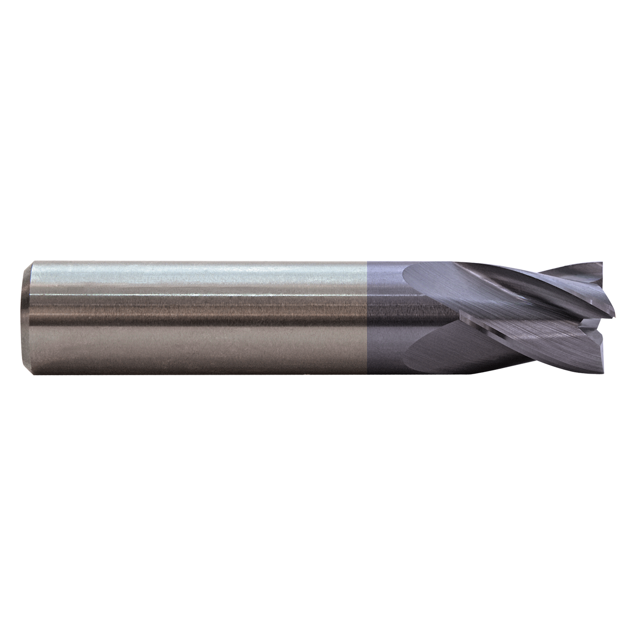 M A Ford 16325000A | 1/4" Diameter x 1/4" Shank x 1/2" LOC x 2.000" OAL x 30 Degree Helix Angle 4 Flute ALtima Coating Carbide Stub Square End Mill