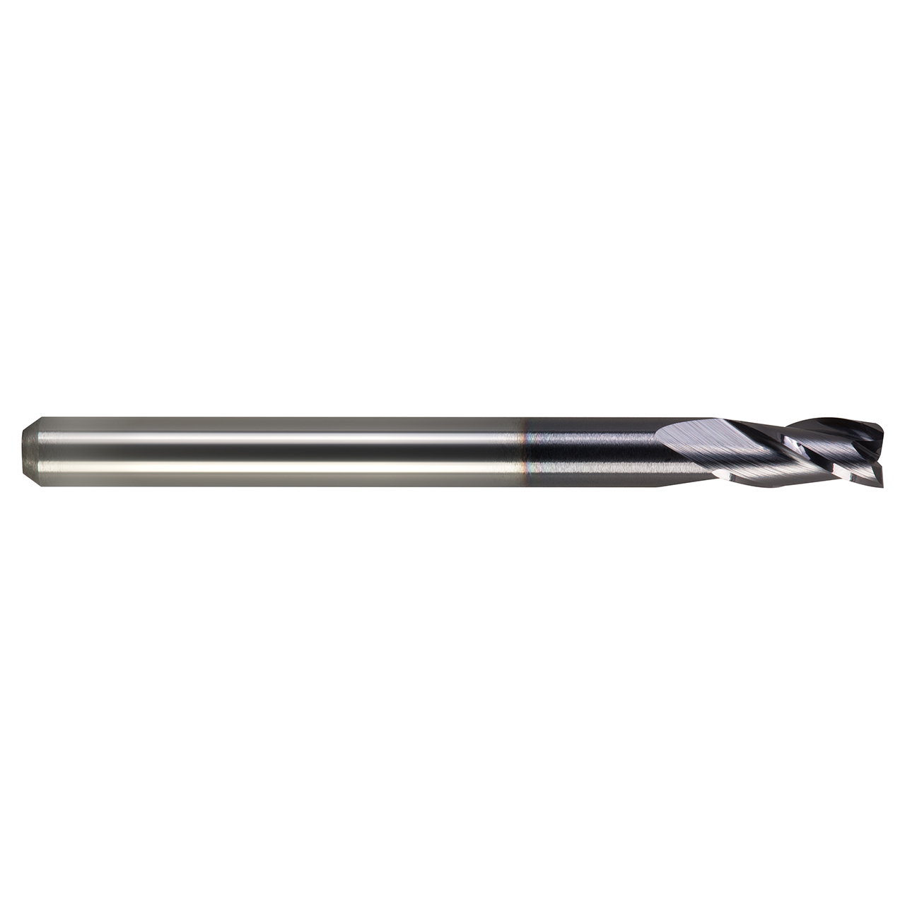 M A Ford 16912500R.015A | 1/8" Diameter x 1/8" Shank x 1/4" LOC x 1.500" OAL x 0.015" Radius x 30 Degree Helix Angle 3 Flute ALtima Coated Carbide Stub Corner Radius End Mill