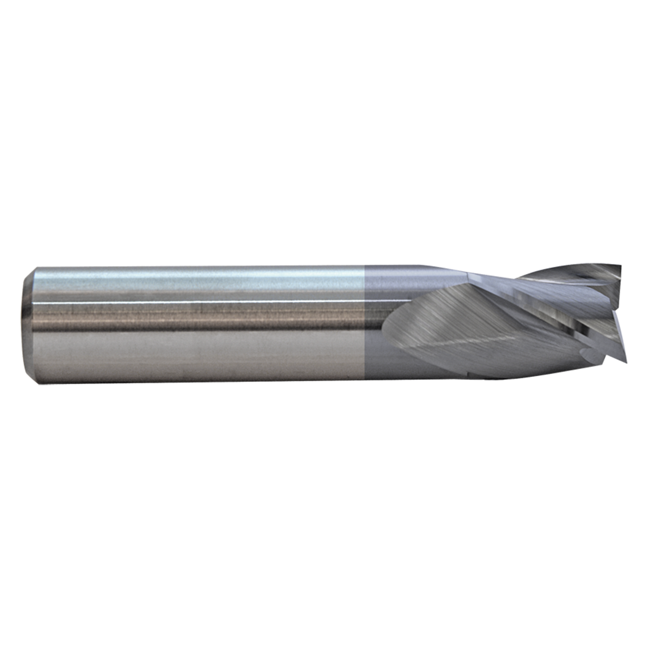 M A Ford 16937500C | 3/8" Diameter x 3/8" Shank x 5/8" LOC x 2.000" OAL x 30 Degree Helix Angle 3 Flute TiCN Coating Carbide Stub Square End Mill