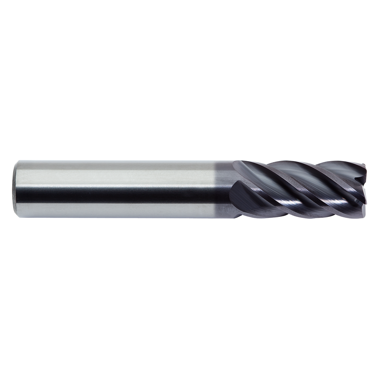 M A Ford 17810012A | 1.000" Diameter x 1.000" Shank x 1-1/2" LOC x 4.000" OAL x 0.015" Radius x 38 Degree Helix Angle 5 Flute ALtima Coated Carbide Corner Radius End Mill