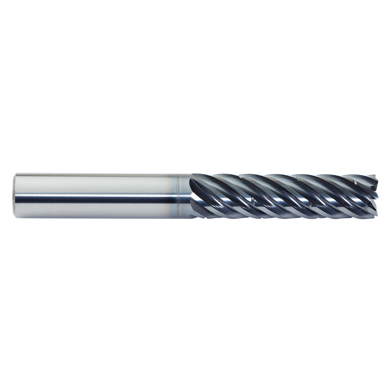 M A Ford 180L1000B | 1.000" Diameter x 1.000" Shank x 2-1/4" LOC x 5.000" OAL x 38 Degree Helix Angle 7 Flute ALtima Blaze Coated Carbide Square End Mill