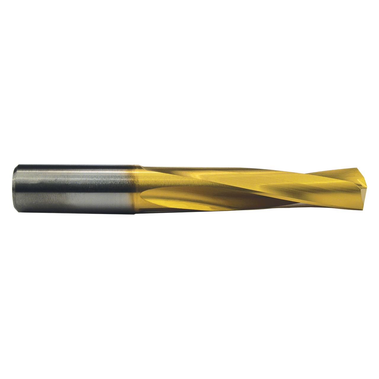 M.A. Ford 20517190T | 11/64" Drill Size x 11/64" Shank x 1-1/16" Flute Length x 2-1/8" OAL x 12 Degree Helix Angle 2 Flute TiN Coated Carbide 205 Screw Machine Length Drill Bit