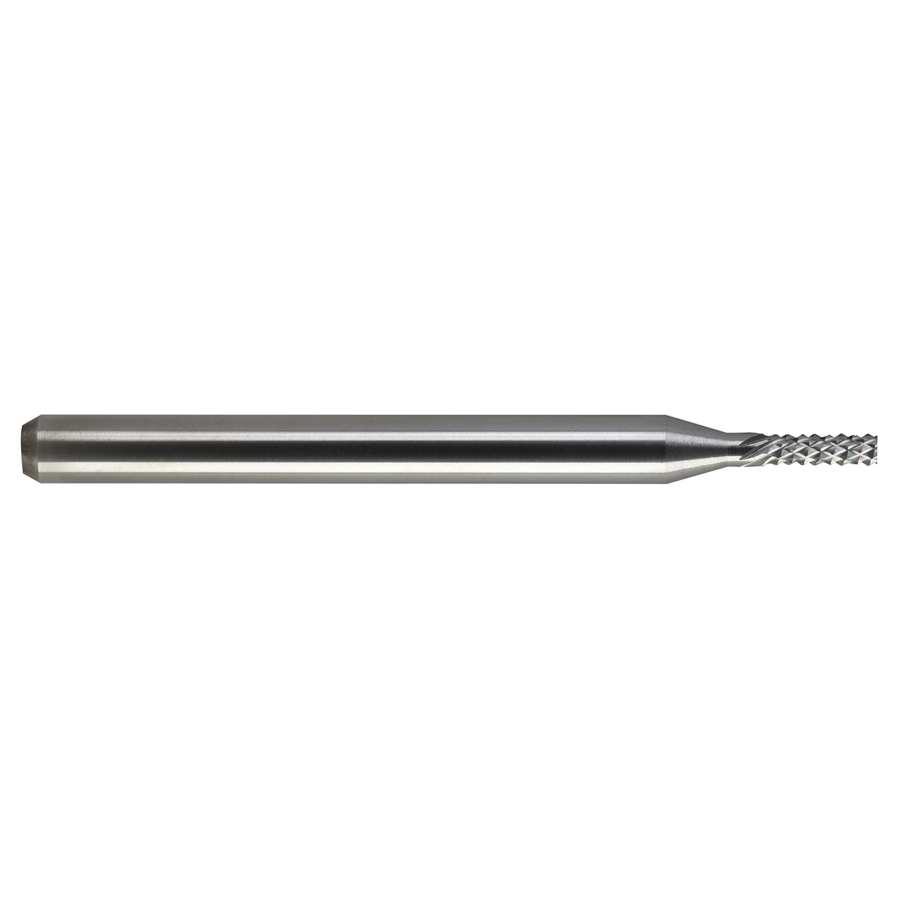 M.A. Ford 23006300 | 1.60mm Diameter x 3.18mm Shank x 5.00mm LOC x 38.00mm OAL 7 LH Flute 5 RH Flute Uncoated Carbide 230 Diamond Pattern Router Bit