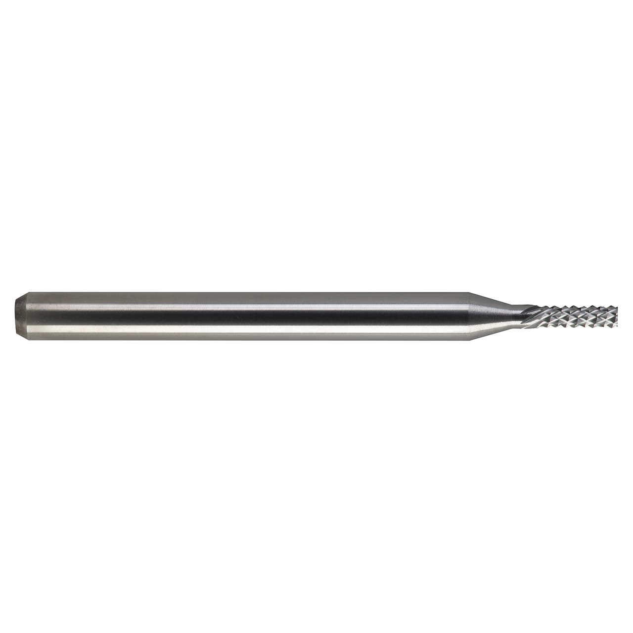 M A Ford 23007870 | 2.00mm Diameter x 3.18mm Shank x 8.00mm LOC x 38.00mm OAL 9 LH Flute Uncoated 7 RH Flute Uncoated Carbide Diamond Pattern Router Bit