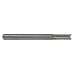 M A Ford 23103940F | 1.00mm Diameter x 3.18mm Shank x 4.00mm LOC x 38.00mm OAL 7 LH Flute Uncoated 5 RH Flute Uncoated Carbide Diamond Pattern Router Bit