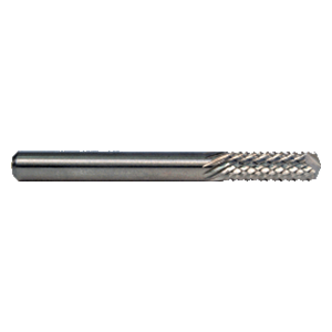 M.A. Ford 23112500D | 1/8" Diameter x 1/8" Shank x 1/2" LOC x 1-1/2" OAL 9 LH Flute 7 RH Flute Uncoated Carbide 231D Diamond Pattern Router Bit