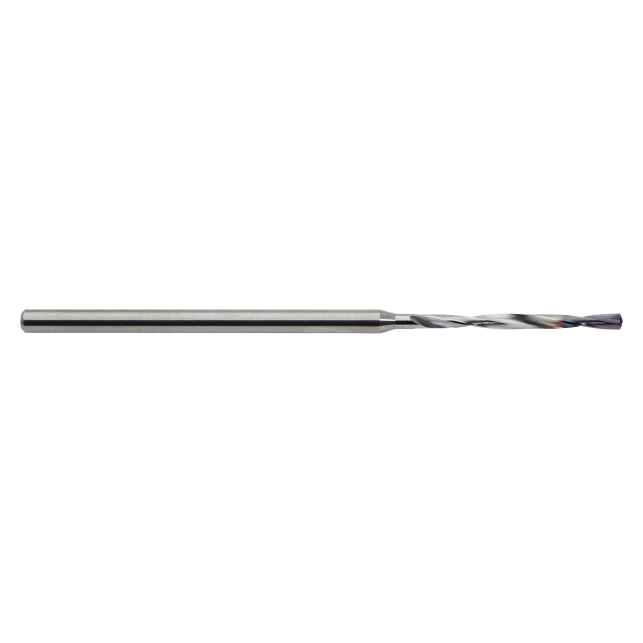 M.A. Ford 2MDCL1083A | 2.75mm Drill Size x 3.00mm Shank x 34.00mm Flute Length x 81.00mm OAL x 15 Degree Helix Angle 2 Flute ALtima Coated Carbide 2MDCL Micro Drill Bit