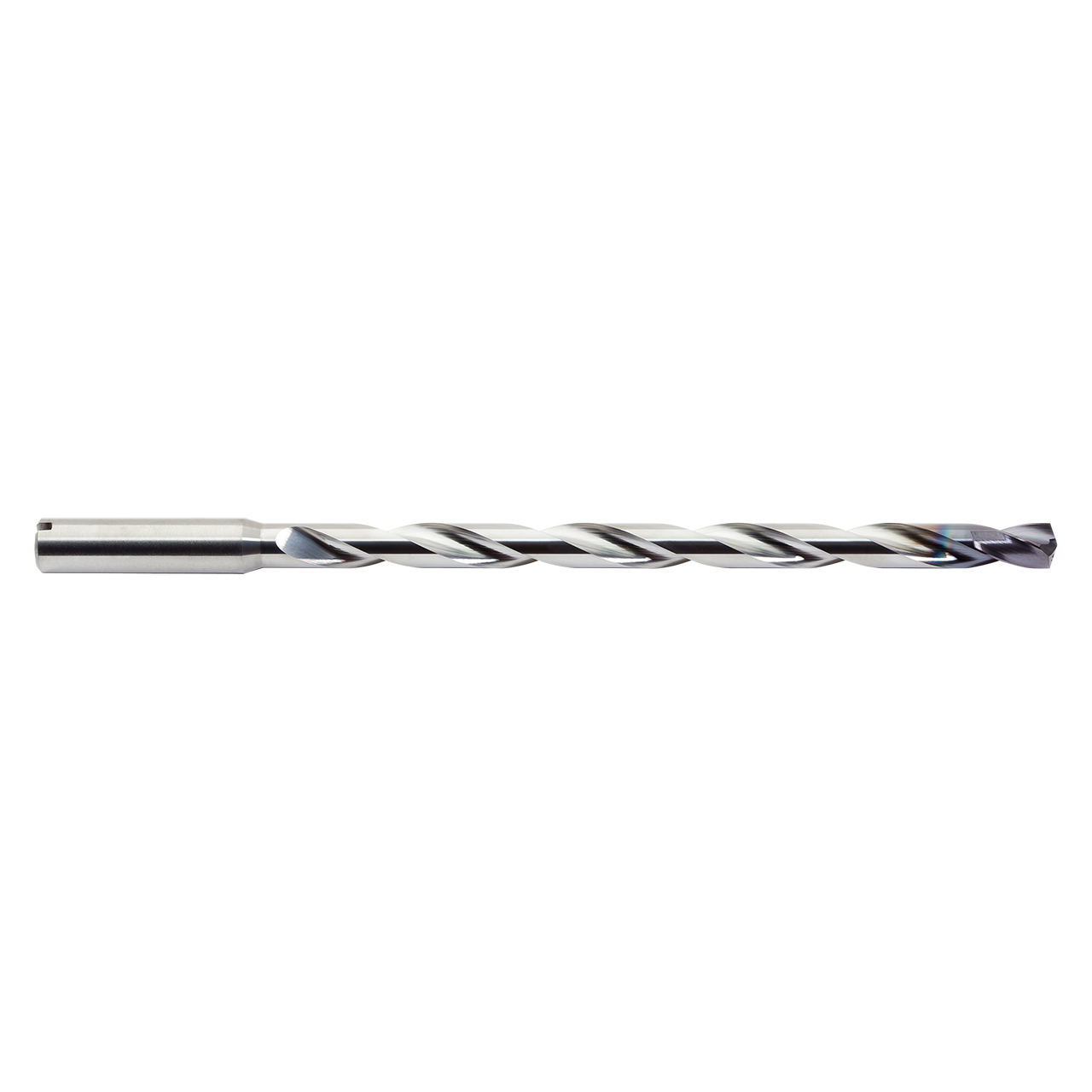 M A Ford 2XDCE3150A | 8.00mm Diameter x 8.00mm Shank x 120.00mm LOC x 163.00mm OAL x 30 Degree Helix Angle 2 Flute ALtima Coated Carbide Extra Long Drill Bit