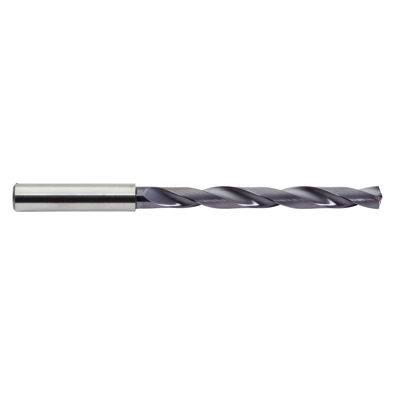 M A Ford 2XDCL4646A | 11.80mm Diameter x 12.00mm Shank x 102.00mm LOC x 155.00mm OAL x 30 Degree Helix Angle 2 Flute ALtima Coated Carbide Taper Length Drill Bit