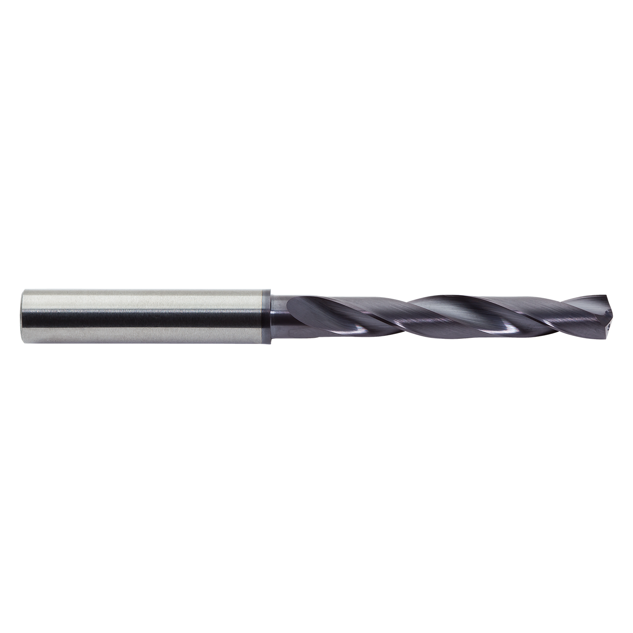 M.A. Ford 2XDCR3642A | 9.25mm Drill Size x 10.00mm Shank x 55.00mm Flute Length x 103.00mm OAL x 30 Degree Helix Angle 2 Flute ALtima Coated Carbide 2XDCR Jobber Length Drill Bit