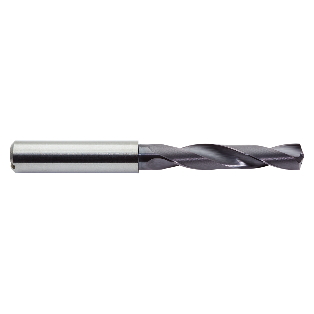 M A Ford 2XDCS3031A | 7.70mm Diameter x 8.00mm Shank x 41.00mm LOC x 79.00mm OAL x 30 Degree Helix Angle 2 Flute ALtima Coated Carbide Jobber Length Drill Bit