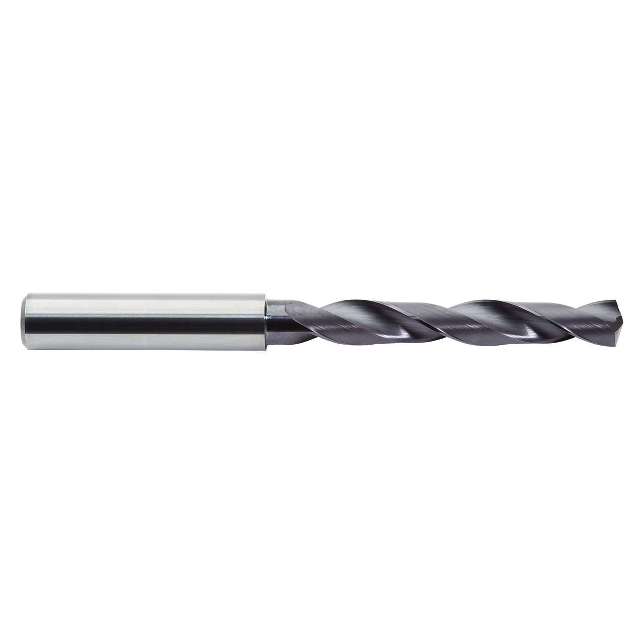 M A Ford 2XDSR1732A | 4.40mm Diameter x 5.00mm Shank x 38.00mm LOC x 80.00mm OAL x 30 Degree Helix Angle 2 Flute ALtima Coated Carbide Jobber Length Drill Bit