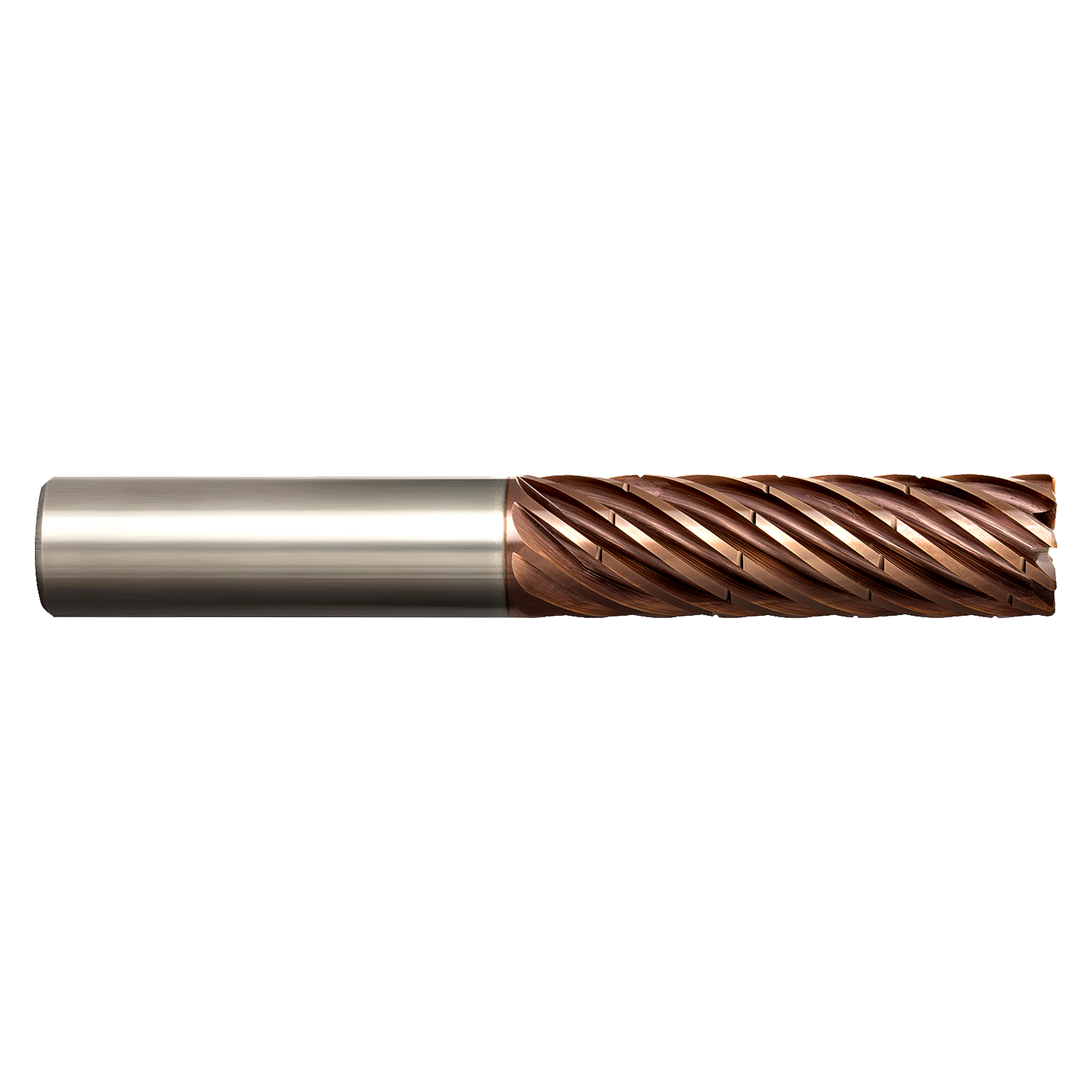 M A Ford 380CBM1600-1.0RAX | 16.00mm Diameter x 0.630" Shank x 42.00mm LOC x 92.00mm OAL x 1.00mm Radius x 37 Degree Helix Angle 9 Flute ALtima Xtreme Coated Carbide Corner Radius End Mill with Chip Breaker