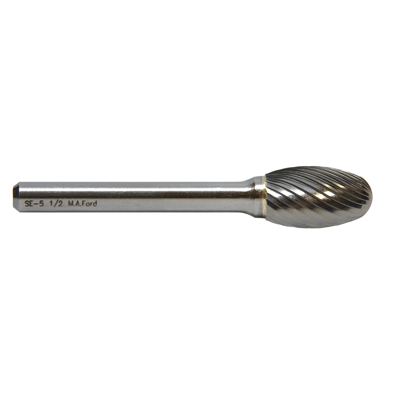 M.A. Ford 44750030 | 3/4" Diameter x 1/4" Shank x 1.000" LOC x 3.000" OAL 40 Flute Uncoated Carbide 44SE Oval Shape Burr