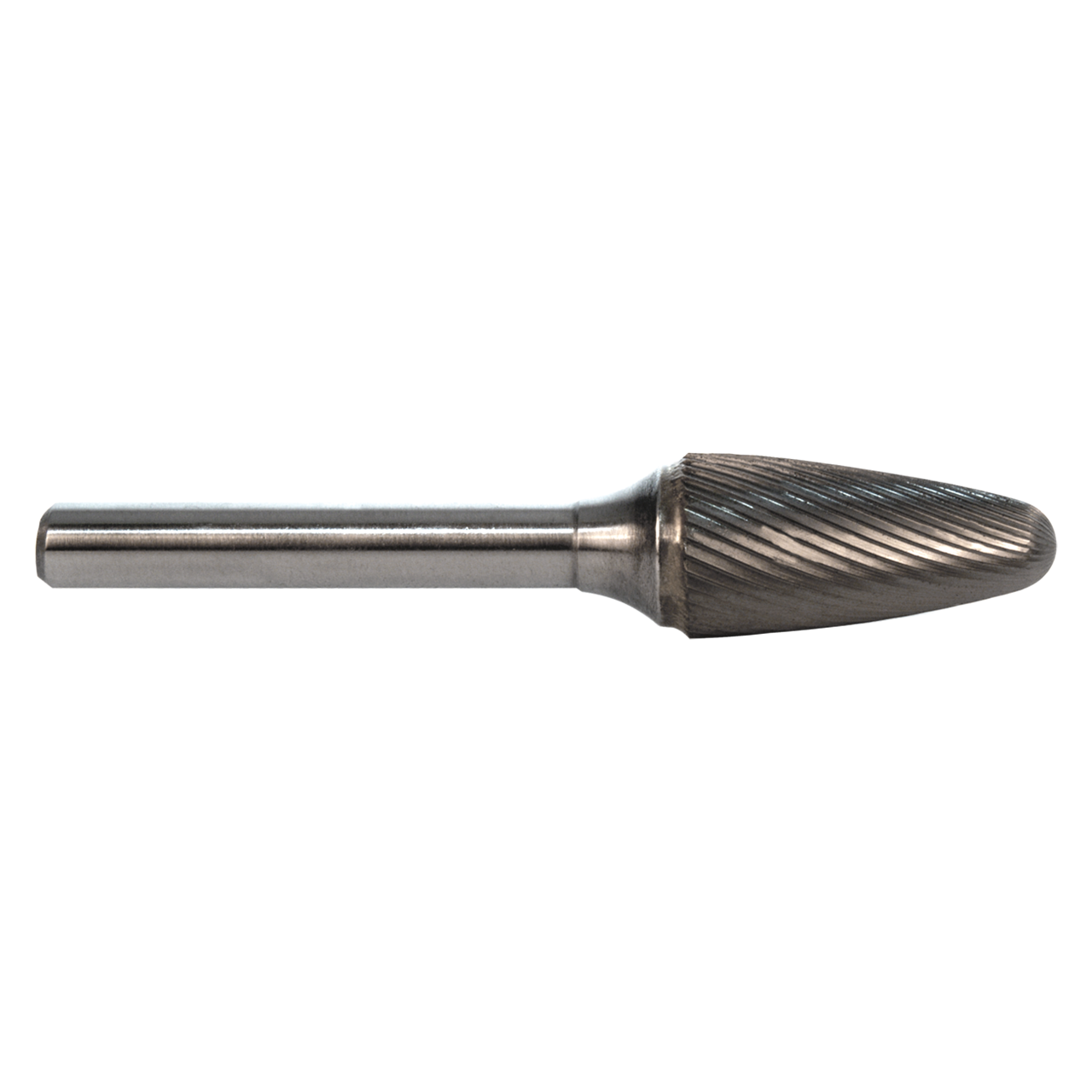 M A Ford 45500130 | 1/2" Diameter x 1/4" Shank x 3/4" LOC x 2.750" OAL 35 Flute Uncoated Carbide Ball Nose Tree Shape Burr