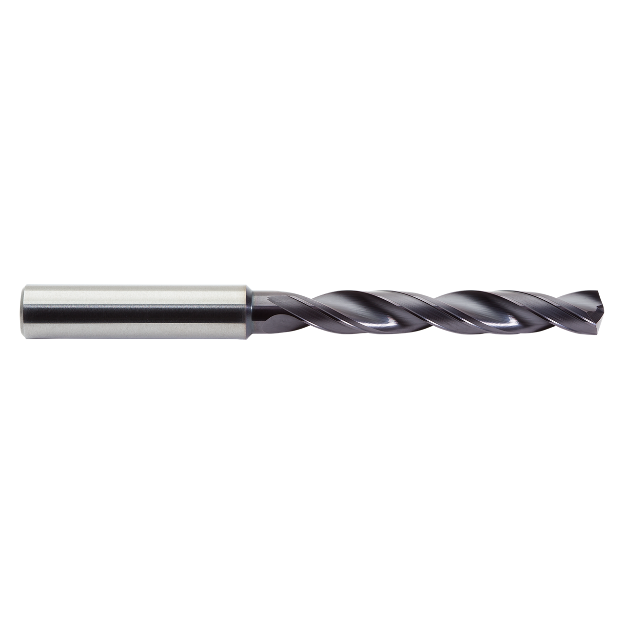 M A Ford CXDSR 0380AP | 3.80mm Diameter x 4.00mm Shank x 36.00mm LOC x 74.00mm OAL x 30 Degree Helix Angle 2 Flute ALtima Plus Coated Carbide Jobber Length Drill Bit