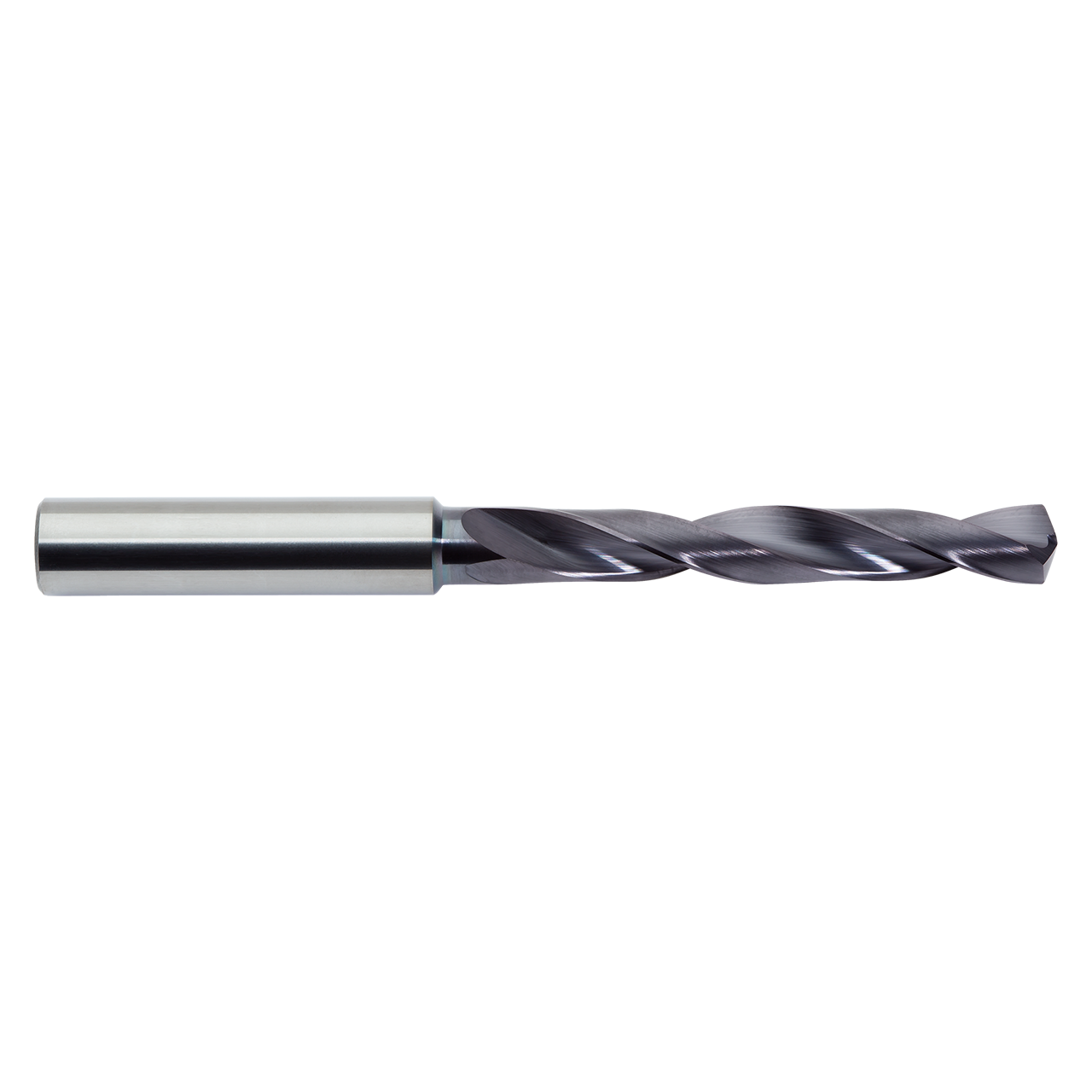 M.A. Ford HPDSR 0360A | 3.60mm Drill Size x 4.00mm Shank x 28.00mm Flute Length x 66.00mm OAL x 30 Degree Helix Angle 2 Flute ALtima Coated Carbide HPDSR Jobber Length Drill Bit