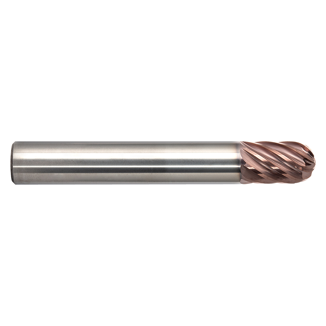 M.A. Ford MFPB25001AX | 1/4" Diameter x 1/4" Shank x 3/8" LOC x 2-1/2" OAL x 1/8" Radius x 35 Degree Helix Angle 6 Flute ALtima Xtreme Coated Carbide MFPB Ball Nose End Mill