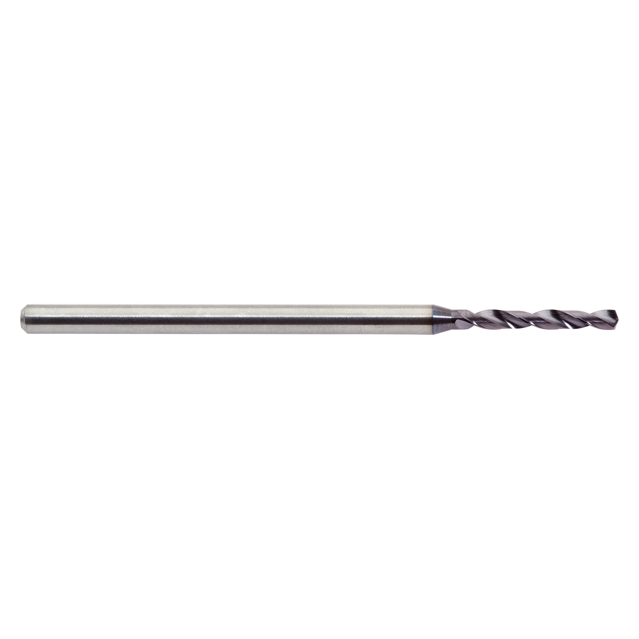 M A Ford MXDCRM0275A | 2.75mm Diameter x 3.00mm Shank x 20.00mm LOC x 60.00mm OAL x 30 Degree Helix Angle 2 Flute ALtima Coated Carbide Micro Drill Bit