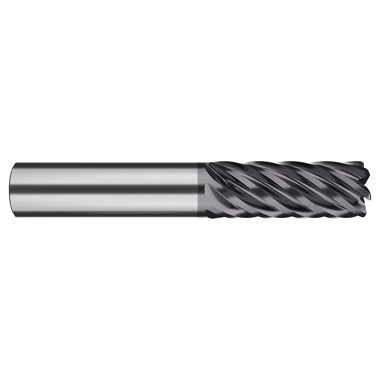 M A Ford XV775057AQ | 3/4" Diameter x 3/4" Shank x 3-1/4" LOC x 6.000" OAL x 0.090" Radius x 38 Degree Helix Angle 7 Flute ALtima Q Coated Carbide Corner Radius End Mill