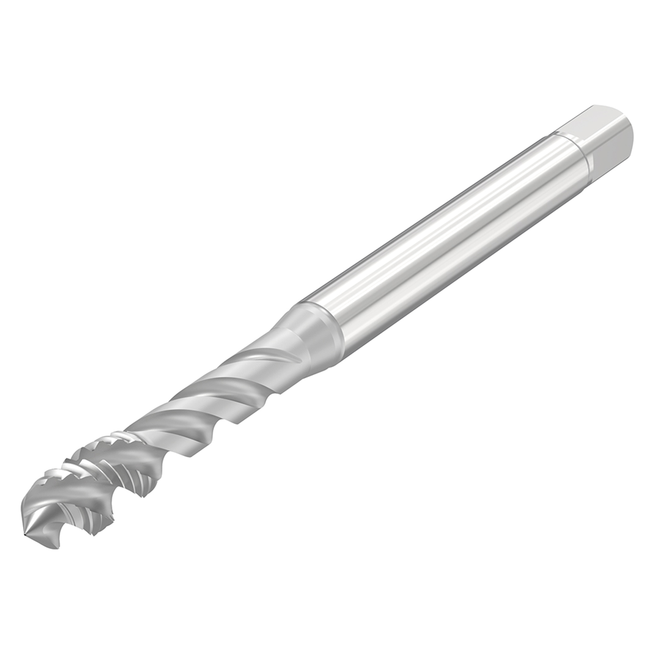 Seco Tools 10309434 | T30-R40U08C03-6-32-21R UNC 6 - 32 Size x 2B Class x 0.138" Diameter x 0.076" Chamfer Length x 2.260" OAL x 40 Degree Helix Angle 3 Flute Uncoated High Speed Steel-E-PM Spiral Flute Tap
