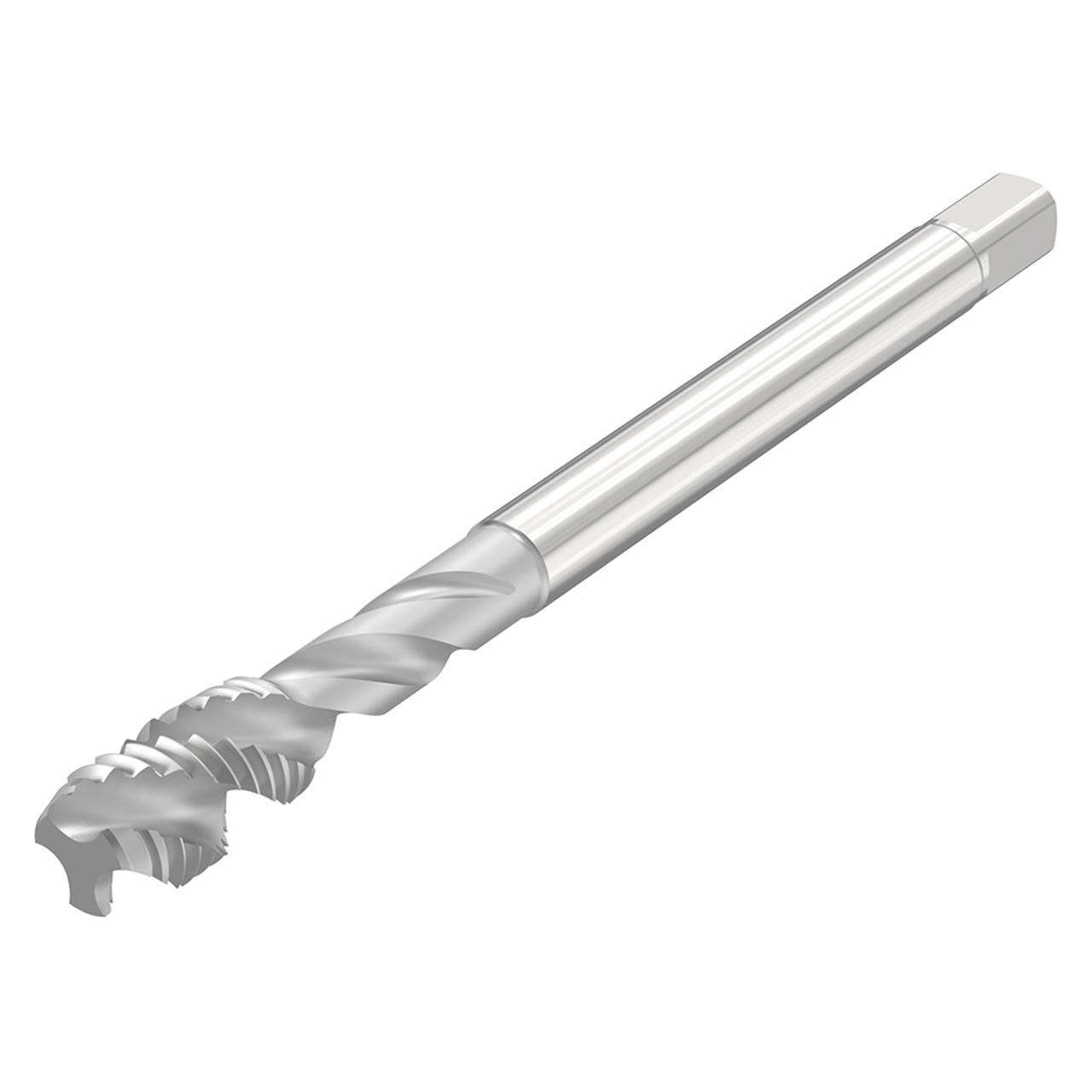 Seco Tools 10309609 | T30-R40U08C06-5/8-11-21R UNC 5/8 - 11 Size x 2B Class x 0.625" Diameter x 0.229" Chamfer Length x 4.331" OAL x 40 Degree Helix Angle 4 Flute Uncoated High Speed Steel-E Spiral Flute Tap