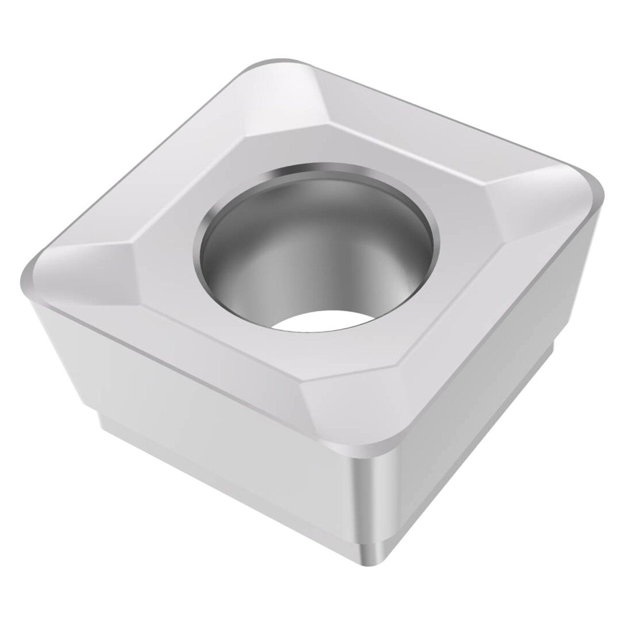 Seco Tools 10313486 | SCET120612T-M14 0.500" Circle Diameter x 0.250" Thickness x 0.047" Radius x 7 Degree Clearance Angle 4 Edge Count CVD Coated MK1501 Grade Carbide Milling Insert