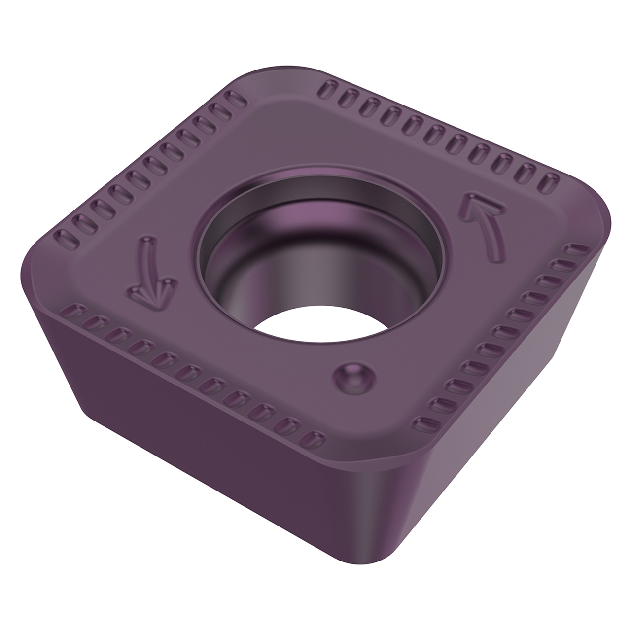 Seco Tools 10315875 | SPKT10T317TN-ME08 0.394" Circle Diameter x 0.156" Thickness x 0.067" Radius x 11 Degree Clearance Angle 4 Edge Count PVD Coated MP2050 Grade Carbide Milling Insert