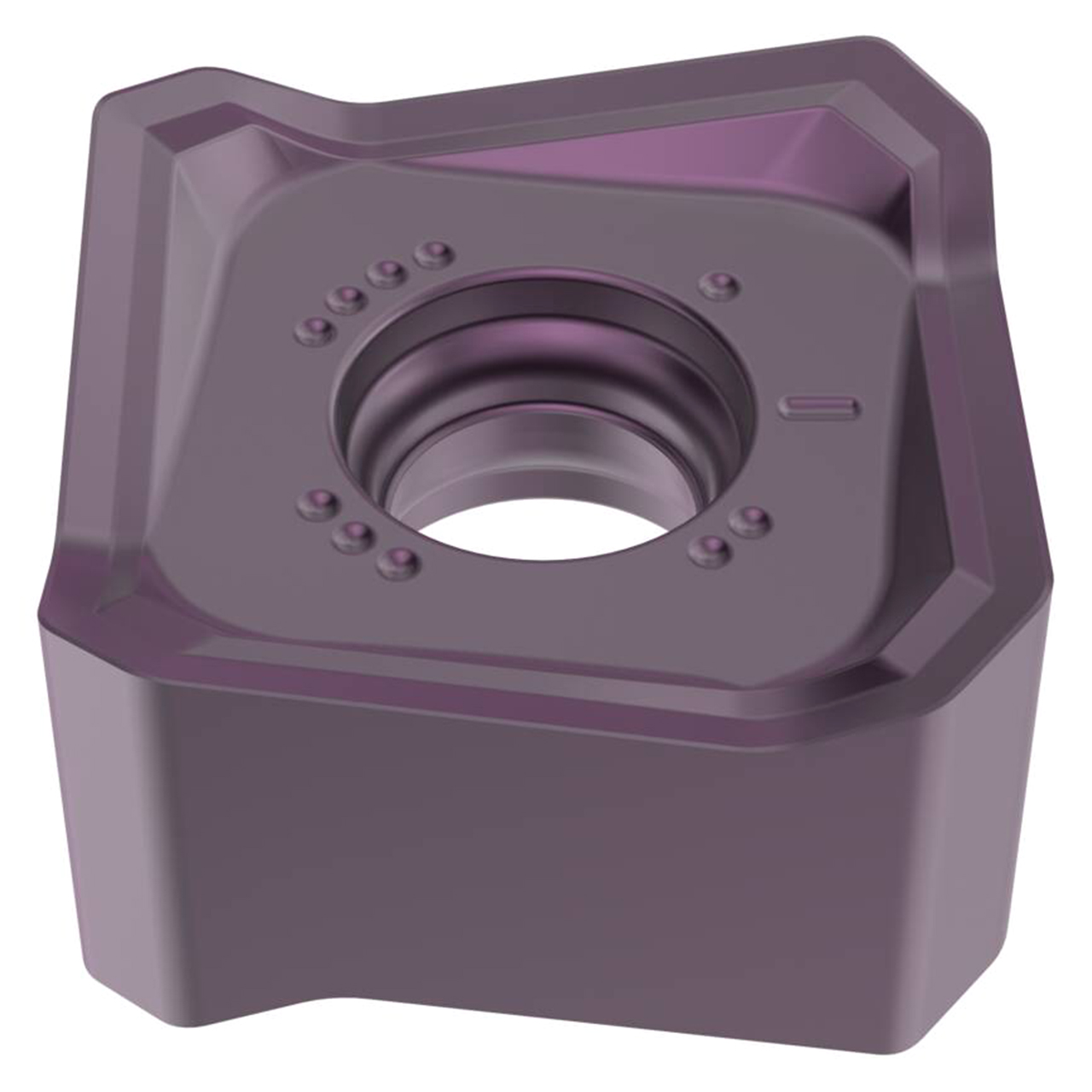 Seco Tools 10321785 | SNHX1407ANR-ME10 0.551" Circle Diameter x 0.259" Thickness x 0.039" Radius 8 Edge Count PVD Coated MP2051 Grade Carbide Milling Insert