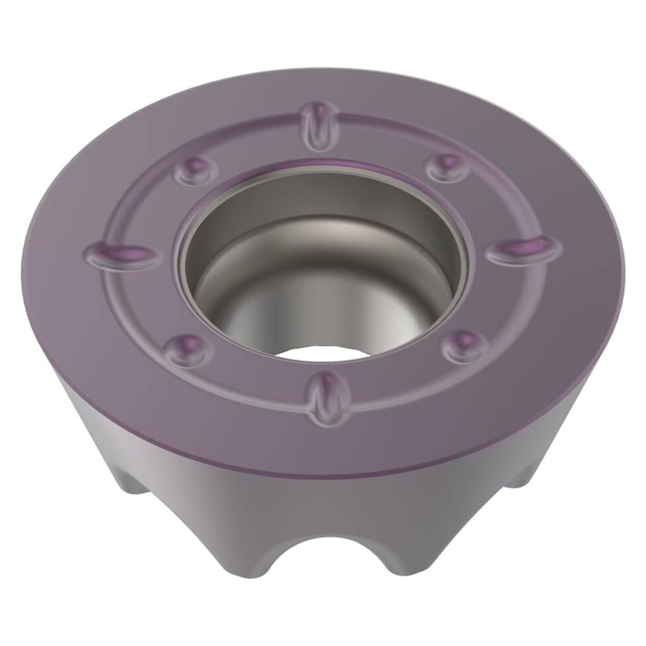 Seco Tools 10325099 | RDKW10T3M0T-8-MD06 0.394" Diameter x 0.156" Thickness 0.197" Radius x 15 Degree Clearance Angle 8 Cutting Edge PVD Coated MH1051 Grade Carbide Milling Insert