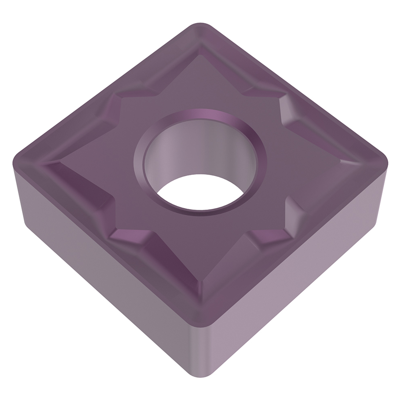 Seco Tools 10339119 | SNMG120408-MR3 0.500" Circle Diameter x 0.187" Thickness x 0.032" Radius x 90 Degree Included Angle 8 Edge Count PVD Coated TS2050 Grade Carbide Turning Insert