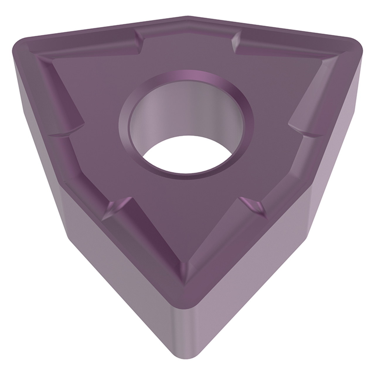 Seco Tools 10341818 | WNMG080408-MR3 0.500" Circle Diameter x 0.187" Thickness x 0.032" Radius x 80 Degree Included Angle 6 Edge Count PVD Coated TS2050 Grade Carbide Turning Insert