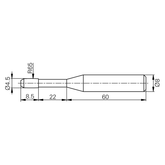 Fowler 54-190-564-0 | 4.50mm Size Barrel Shaped Probe