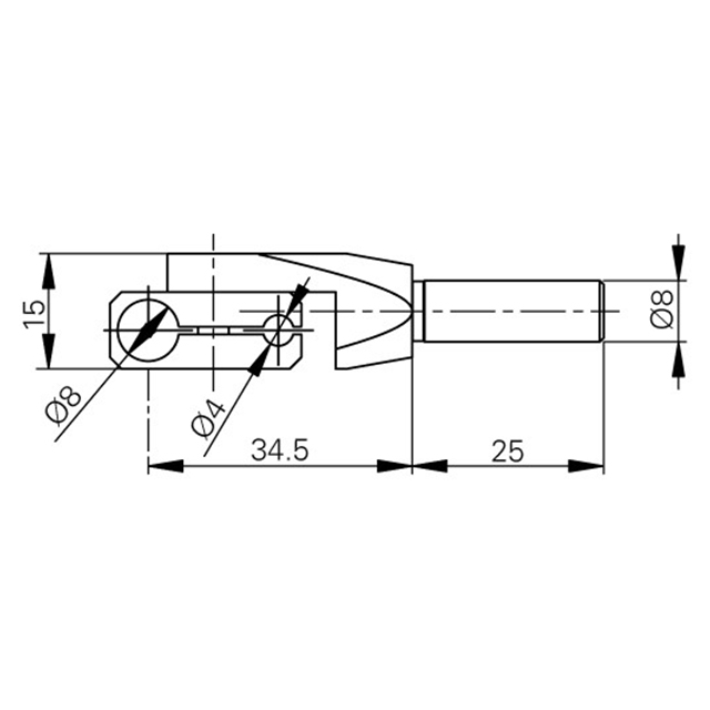 Fowler 54-194-935-0 | 4.00mm Diameter Short Swivel Holder
