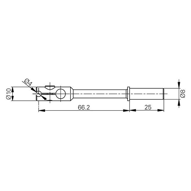 Fowler 54-194-938-0 | 4.00mm Diameter x 8.00mm Shank x 65.00mm Length Probe Holder