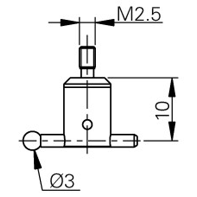 Fowler 54-199-501-0 | 3.00mm Diameter Probe Holder and Ruby Ball Probe